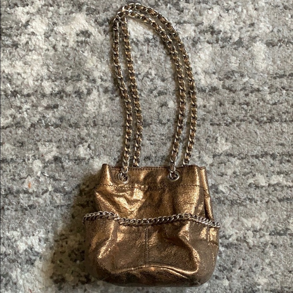 Gap Metallic Chain Purse